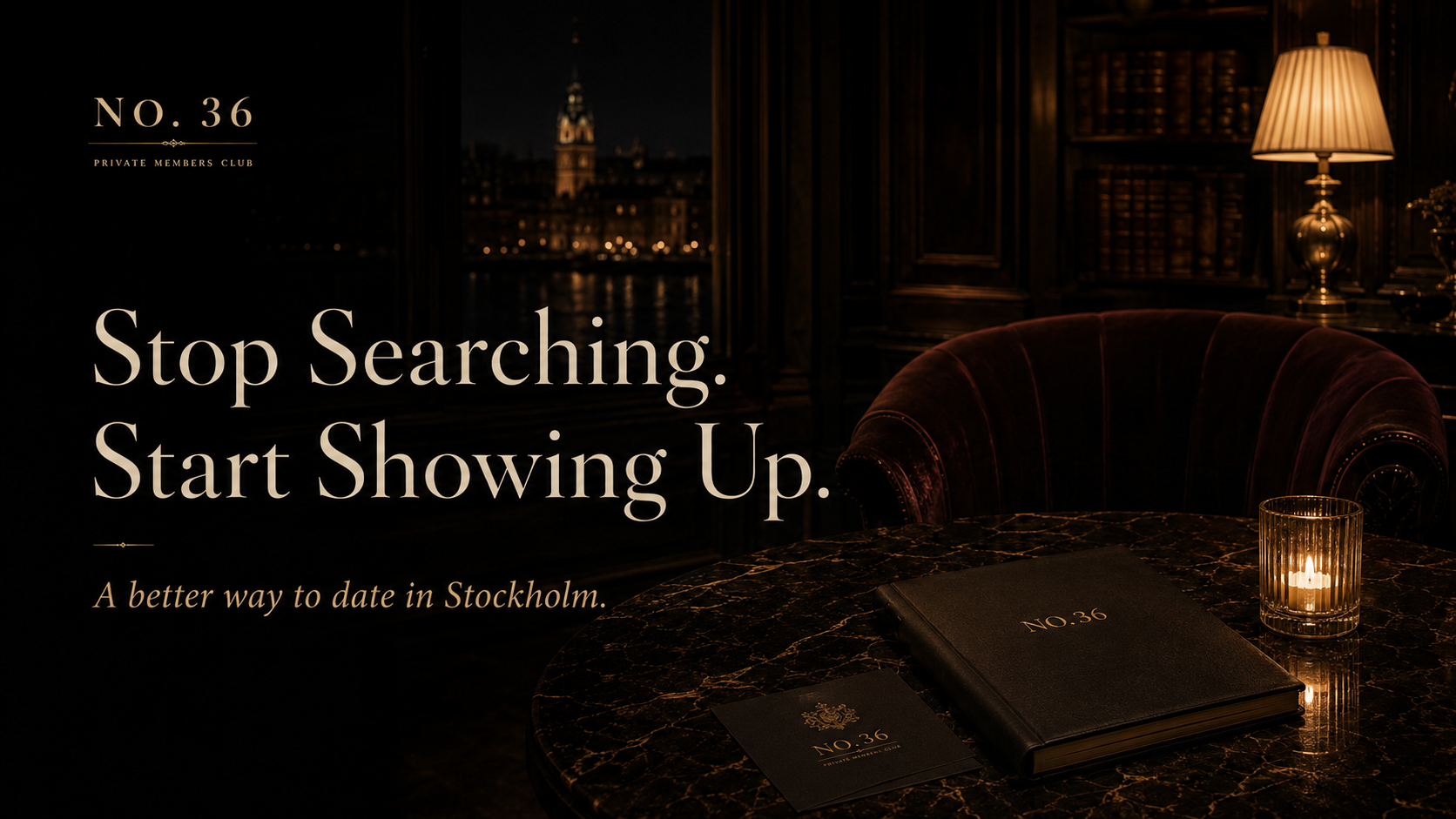 Relationship-minded singles connecting at a curated No.36 event in Stockholm